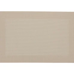 Set de table rectangulaire pvc beige