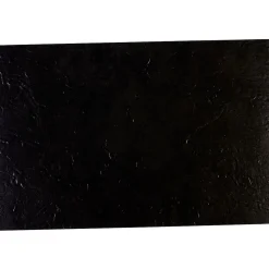 Set de table rectangulaire plastique noir effet ardoise