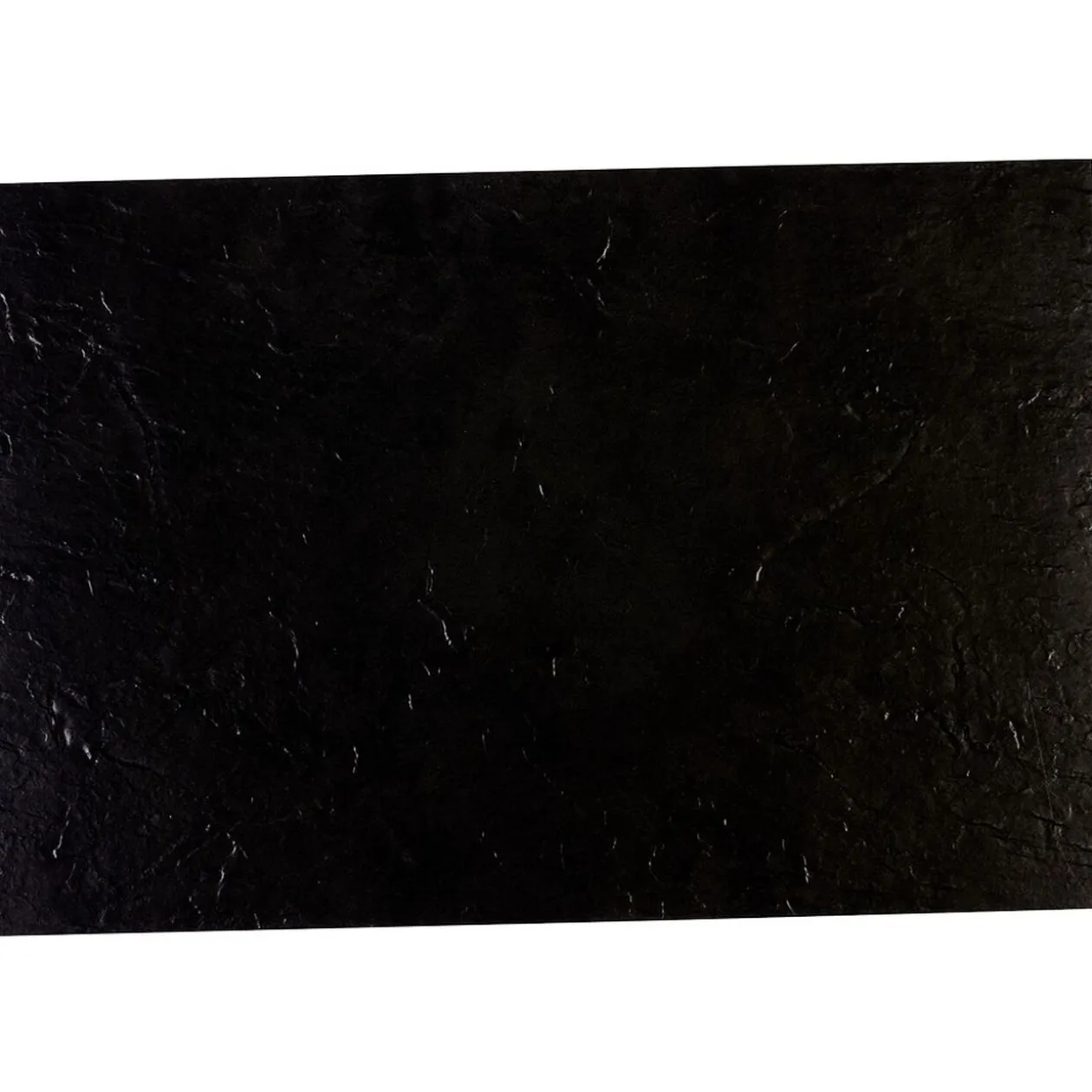 Set de table rectangulaire plastique noir effet ardoise
