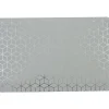 Set de table rectangulaire plastique imprimé géométrique gris argenté