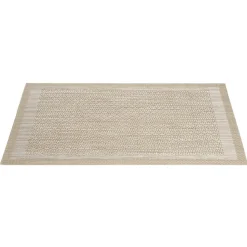 Set de table rectangulaire PVC 30x45cm effet tissé losange beige