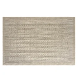 Set de table rectangulaire PVC 30x45cm effet tissé losange beige