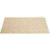 Set de table rectangulaire PVC 30x45cm motif chevron beige et marron