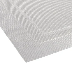 Set de table rectangulaire PVC 30x45cm effet tissé gris