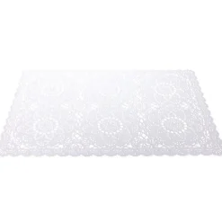 Set de table rectangulaire 45x30cm PVC blanc