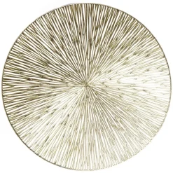 Set de table rond brillant rose ou doré Ø38cm