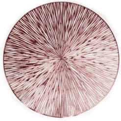 Set de table rond brillant rose ou doré Ø38cm