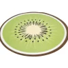 Set de table rond design kiwi