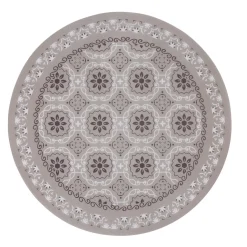 Set de table rond en plastique carreaux de ciment