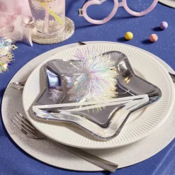 Set de table rond en polyester pailletté ø33 cm