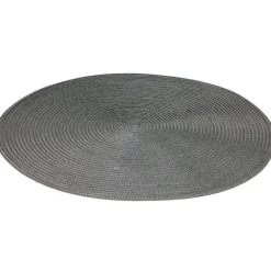 Set de table rond gris