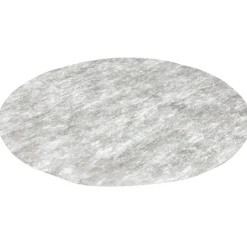 Set de table rond intissé gris x4