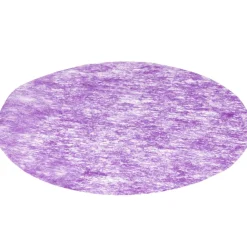 Set de table rond intissé prune x4