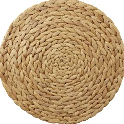 Set de table rond jacinthe couleur naturel