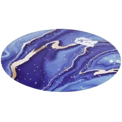 Set de table rond motif marbre rose ou bleu Ø38cm