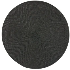 Set de table rond noir