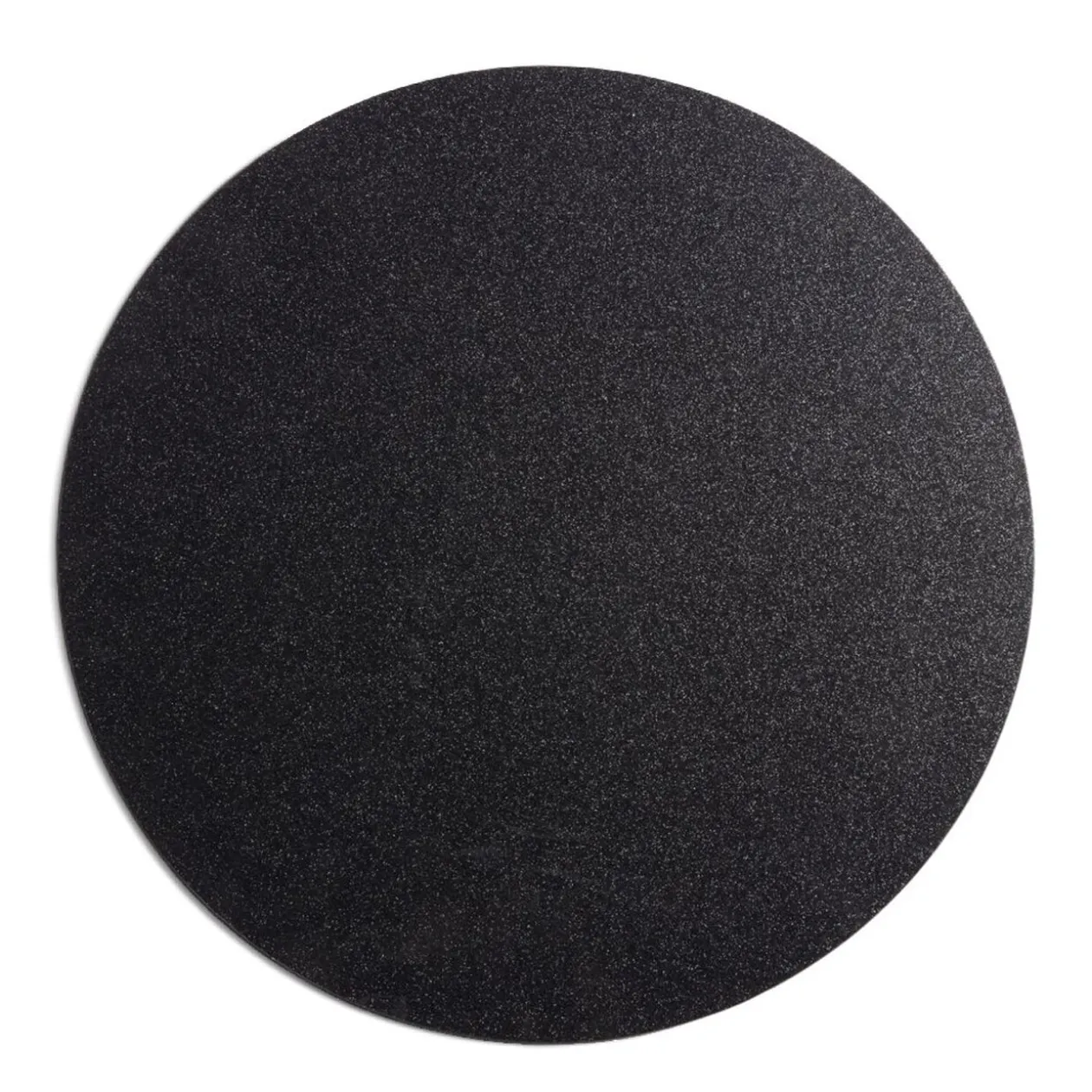 Set de table rond noir à paillettes Ø33cm