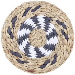 Set de table rond raphia tricolore Ø35cm