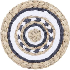 Set de table rond raphia tricolore Ø35cm