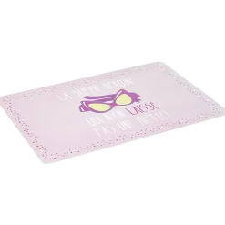 Set de table rose en plastique