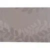 Set de table taupe design feuilles
