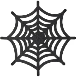 Set de table toile araignée feutrine noir
