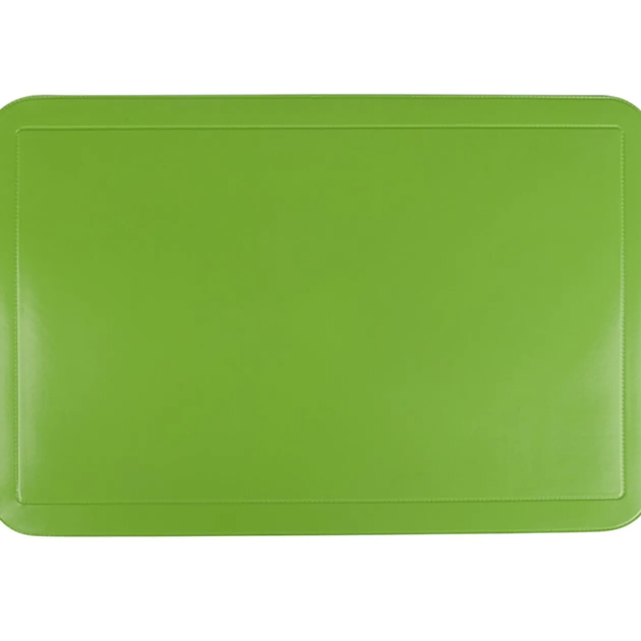 Set de table vert imitation toile cirée