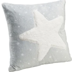 Set plaid + coussin polyester brodé