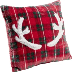 Set plaid + coussin polyester brodé