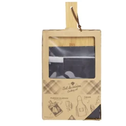 Set planche à découper + ardoise + tablier