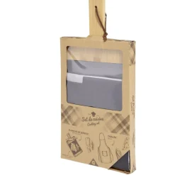 Set planche à découper + ardoise + tablier