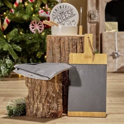 Set planche à découper + ardoise + tablier