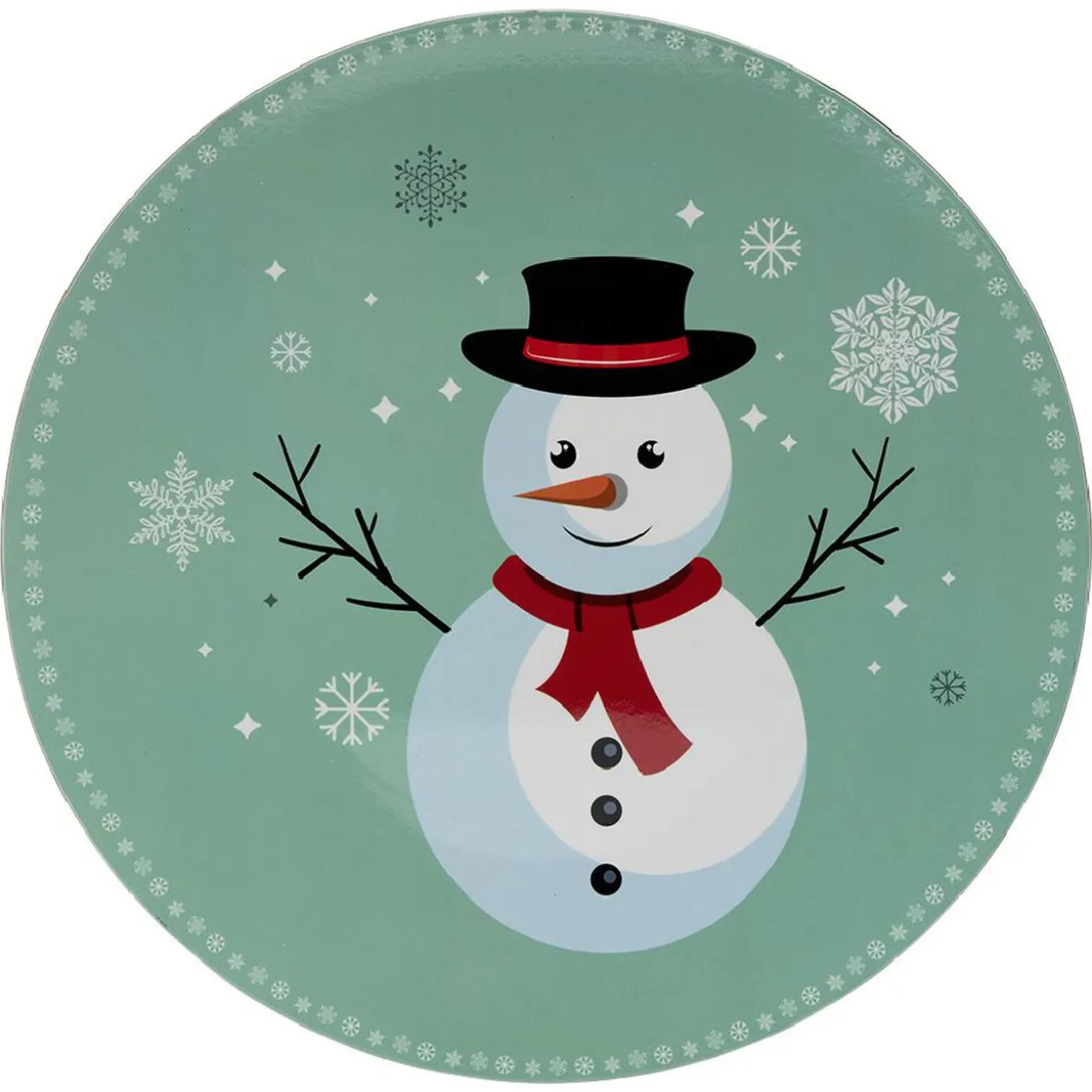 Sous assiette à motif bonhomme de neige Ø33 cm