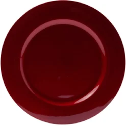 Sous assiette ronde rouge Ø33 cm