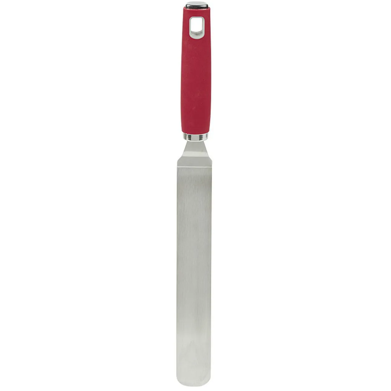Spatule à crêpe inox manche en polypropylène rouge