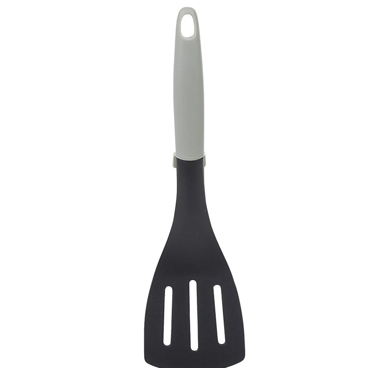 Spatule ajourée polyamide manche en polypropylène gris noir