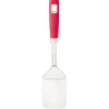Spatule en inox avec manche en polypropylène rouge