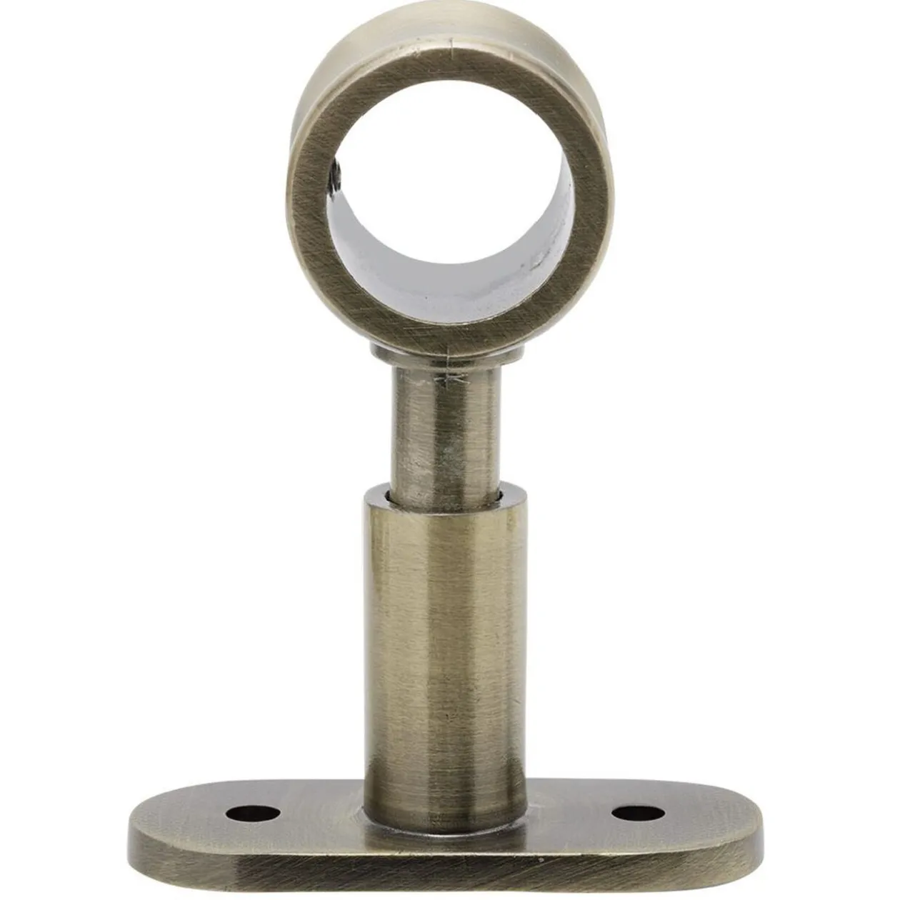 Support court métal cuivré pour tringle à rideau Ø2xL11,4cm