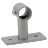 Support court métal gris pour tringle à rideau Ø1,6xL7cm