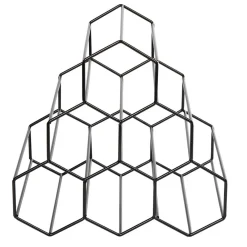 Support déco range bouteilles x6