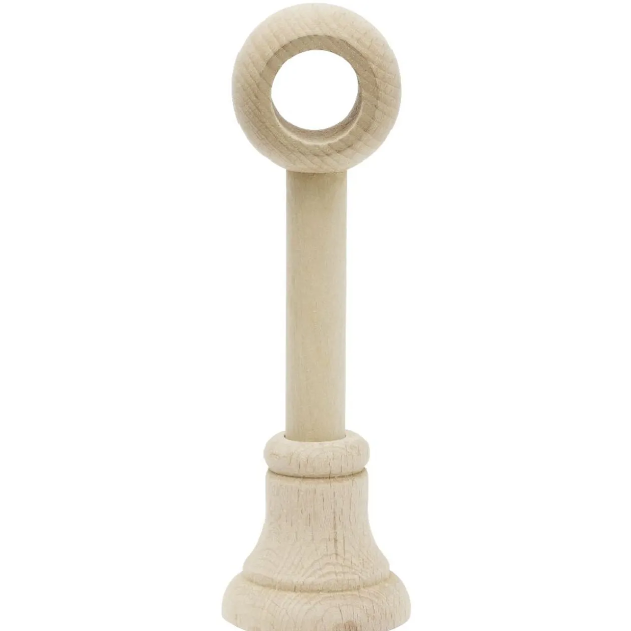 Support de tringle long à oeil en bois certifié FSC® Naturel Ø20 mm