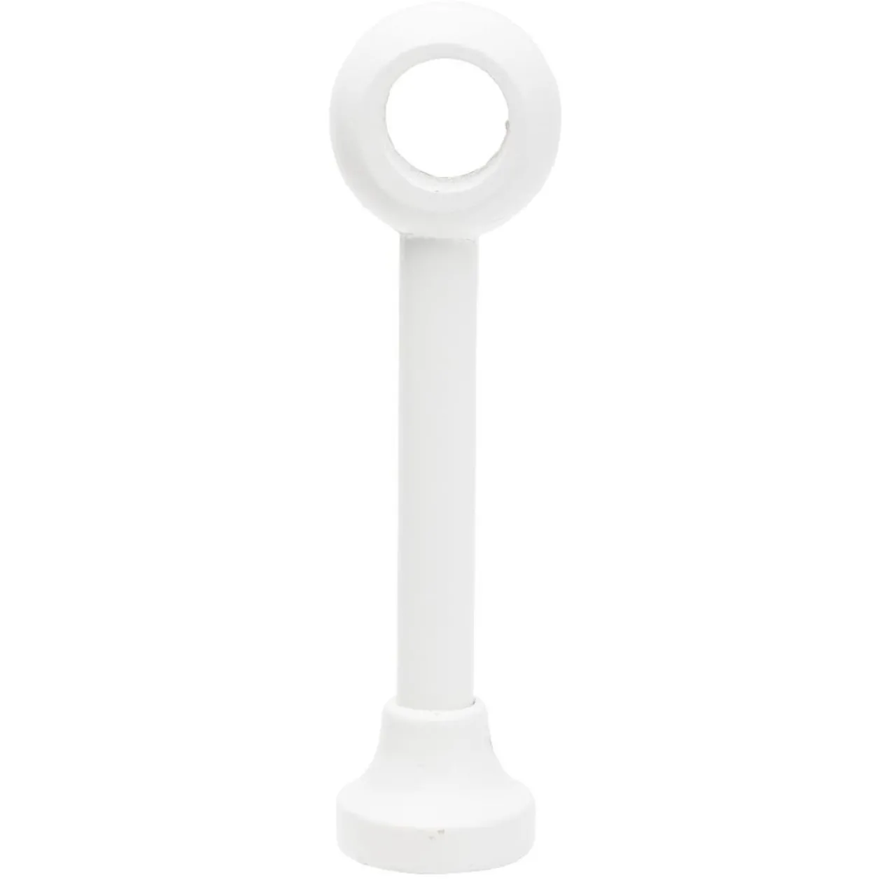 Support de tringle long à oeil en bois certifié FSC® Blanc Ø28 mm