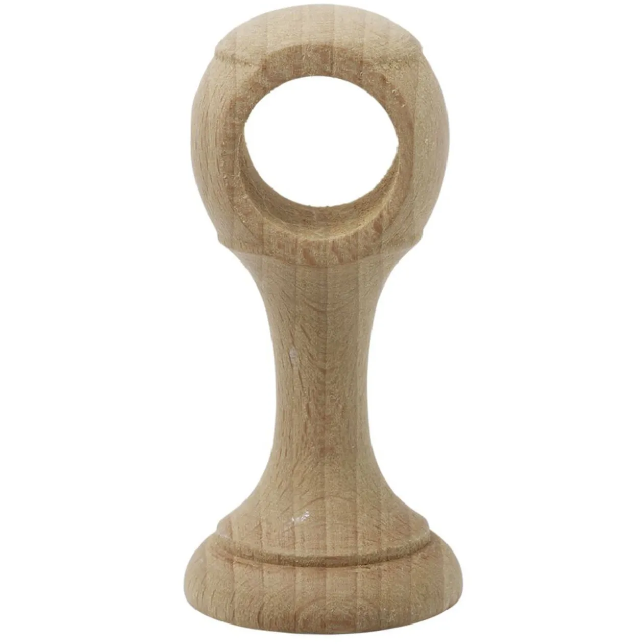 Support de tringle moyen à oeil en bois certifié FSC® Naturel Ø20 mm