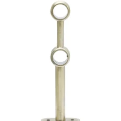 Support double extensible métal doré pour tringle Ø2xL17,5/20cm