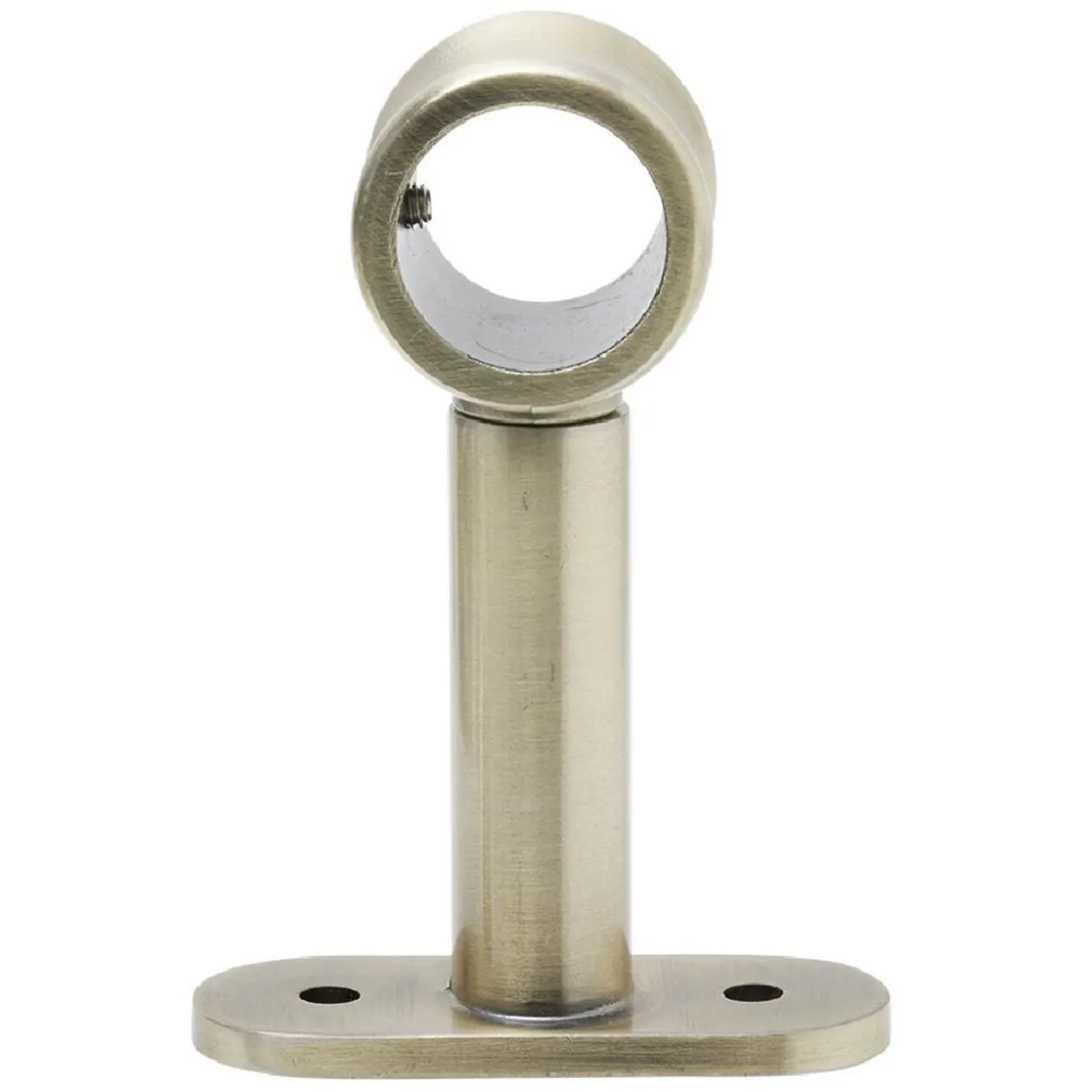 Support extensible métal gris pour tringle à rideau Ø2xL7/11cm