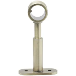 Support extensible métal gris pour tringle à rideau Ø2xL7/11cm