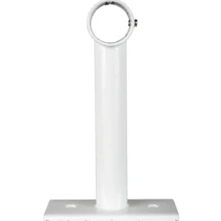 Support long pour tringle blanc métal