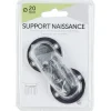 Support naissance pour tringle x2 noir