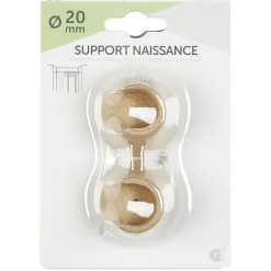 Support naissance x2 bois