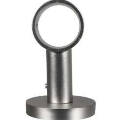 Support plafond pour tringle gris métal